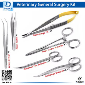 "Veterinary Dental General Surgery Kit with instruments"