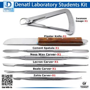 Dental Laboratory Waxing Instruments Kit for Students