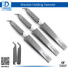 Angled Tip Bracket Tweezer for Precision Placement