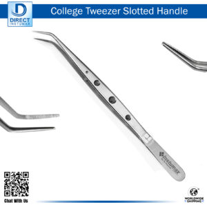 College Cotton Tweezer with Slotted Handle