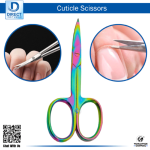 Small Size Multi Color Coated Cuticle Scissors