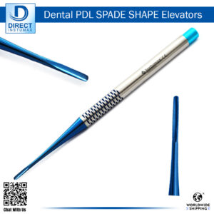 Dental PDL Spade Shape Elevators with Blue Tips