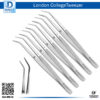 Secure Your Precision: Durable Self-Locking Tweezers 3 Pcs Set for Dental Excellence