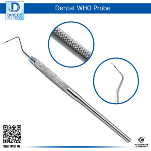 Periodontal BPE WHO Marking Probe with 0.5mm Ball End