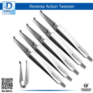Bracket Holding Placing Tweezer with Positioner 3 Pcs Set