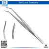 Dental Cotton Self-Lock Tweezers