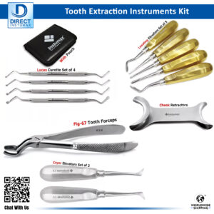 Dental Oral Surgery Instruments Set for Tooth Extraction