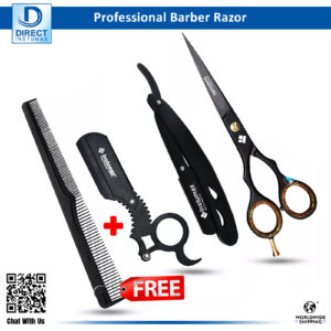 Hairdressing Barbering Student Scissor Razor Comb Kit