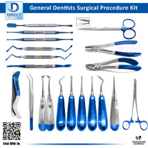 General Dentists Surgical Procedure Kit – comprehensive instrument set for dental surgical procedures.