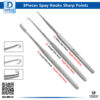 Complete 3-piece set of spay skin hooks with sharp points, including Gillies and Joseph hooks.