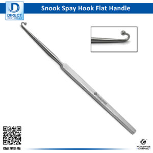 Snook spay hook shown in use during a veterinary surgical procedure.