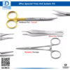 3-Piece Dental Suture Veterinary Set – Goldman Scissors, Mosquito Forceps, Adson Forceps